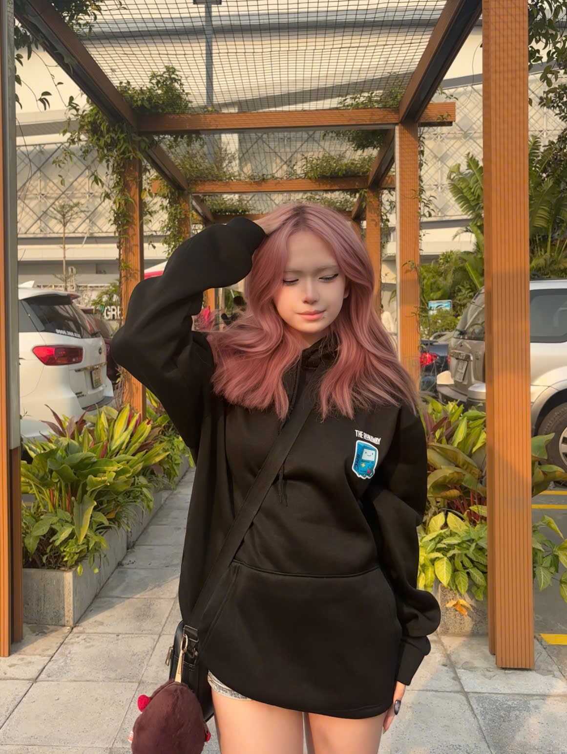 Áo Hoodie Local Brand:THERUNAWAY® Adventure Time: BMO Hoodie Nỉ Bông cho Nam/ Nữ - Ảnh 3