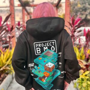 Alternative view of Áo Hoodie Local Brand:THERUNAWAY® Adventure Time: BMO Hoodie Nỉ Bông cho Nam/ Nữ
