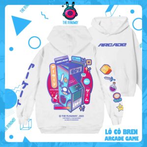 Áo Hoodie Local Brand: Arcade Game by The Runaway Nỉ Bông cho Nam/ Nữ
