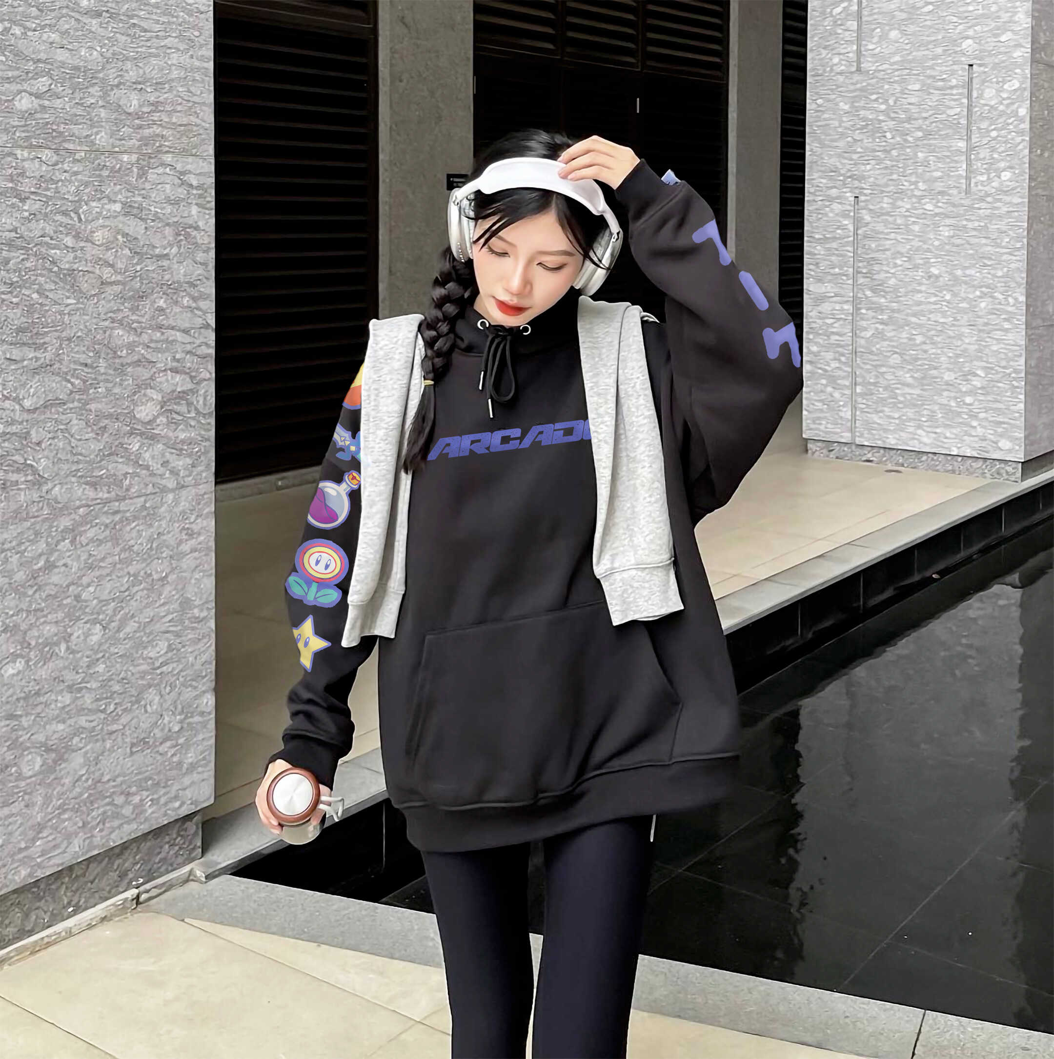 Áo Hoodie Local Brand: Arcade Game by The Runaway Nỉ Bông cho Nam/ Nữ - Ảnh 4