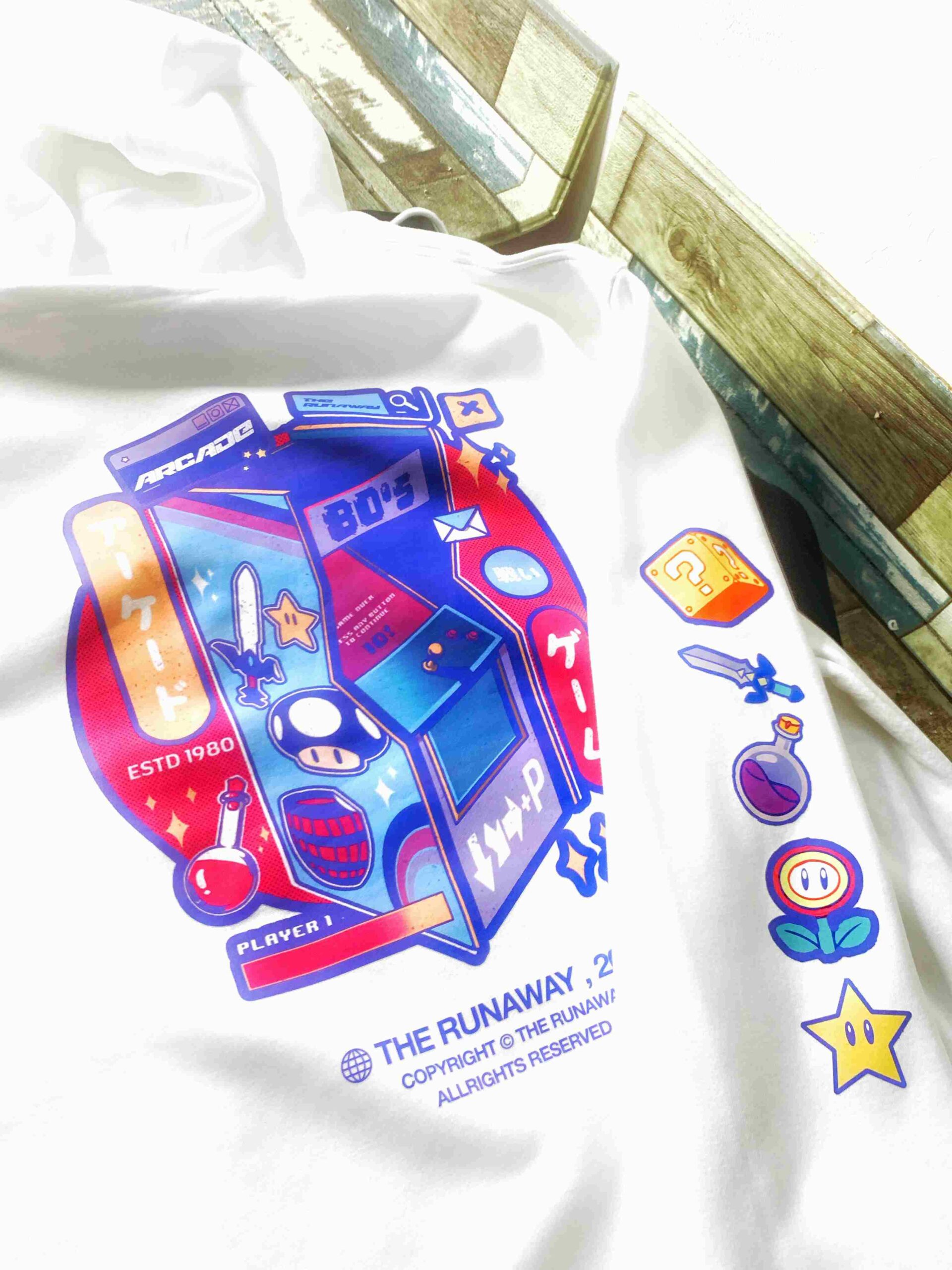 Áo Hoodie Local Brand: Arcade Game by The Runaway Nỉ Bông cho Nam/ Nữ - Ảnh 11