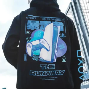 Alternative view of Áo Hoodie Local Brand:THERUNAWAY® PS5 Hoodie Nỉ Bông cho Nam/ Nữ