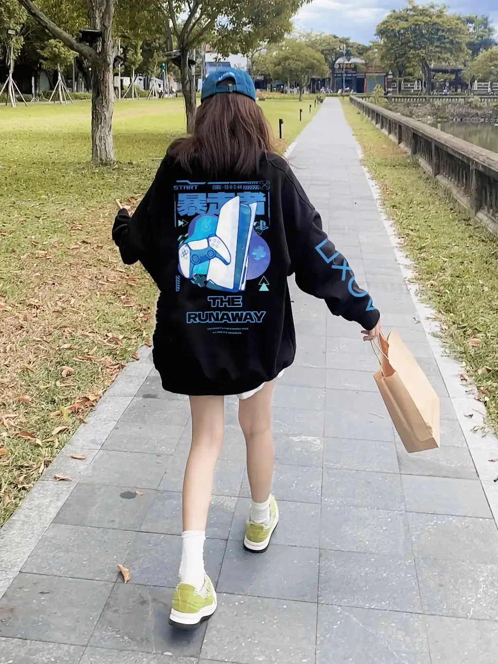 Áo Hoodie Local Brand:THERUNAWAY® PS5 Hoodie Nỉ Bông cho Nam/ Nữ - Ảnh 8