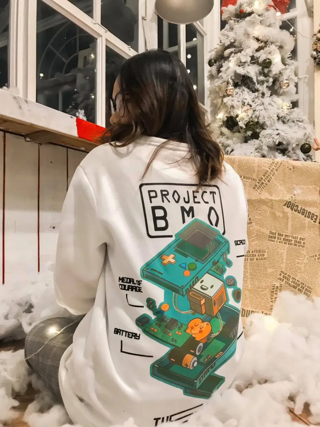 Áo Sweater Local Brand THERUNAWAY® Adventure Time: BMO SWEATER - Ảnh 7