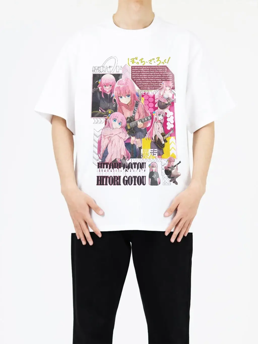 Áo phông Bocchi The Rock: Hitori Gotou Maximum Cotton 100% Nam / Nữ by The Runaway - Ảnh 9