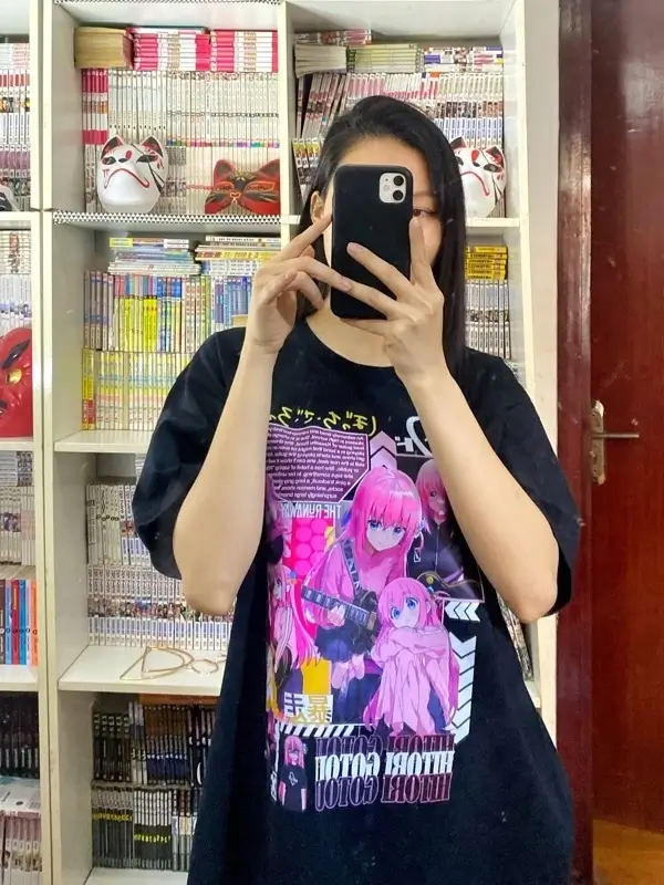 Áo phông Bocchi The Rock: Hitori Gotou Maximum Cotton 100% Nam / Nữ by The Runaway - Ảnh 7