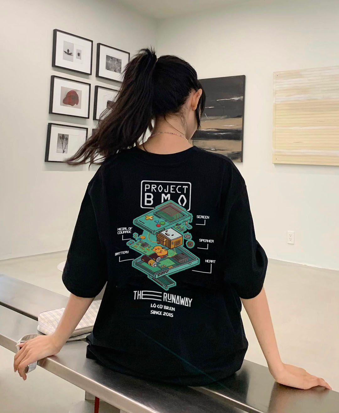 Áo phông Local Brand THERUNAWAY® Adventure Time: BMO Cotton 100% - Ảnh 8