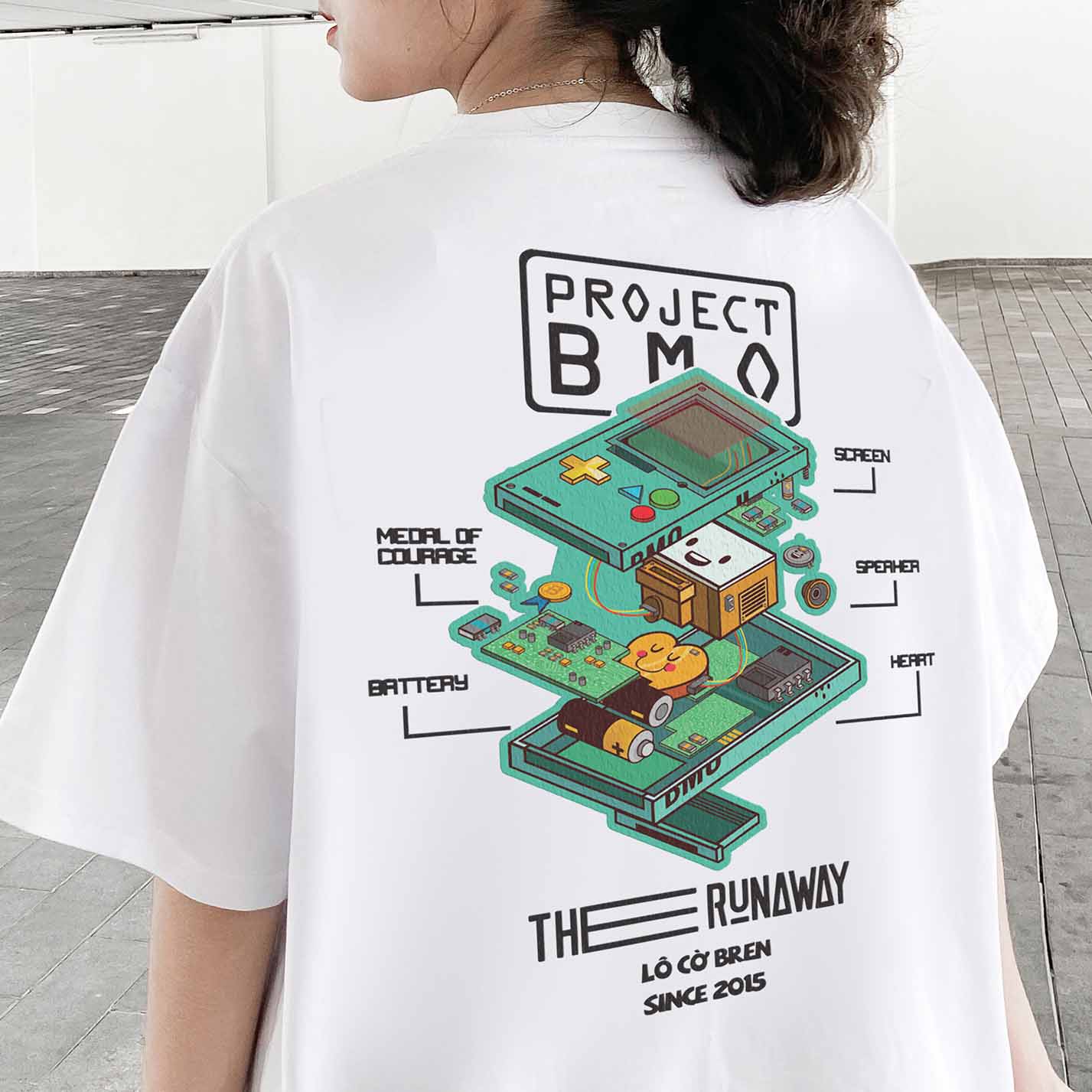 Áo phông Local Brand THERUNAWAY® Adventure Time: BMO Cotton 100% - Ảnh 6