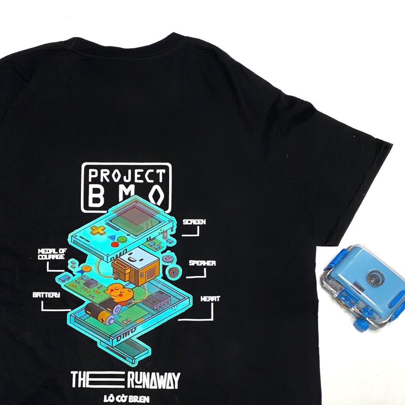 Áo phông Local Brand THERUNAWAY® Adventure Time: BMO Cotton 100% - Ảnh 4