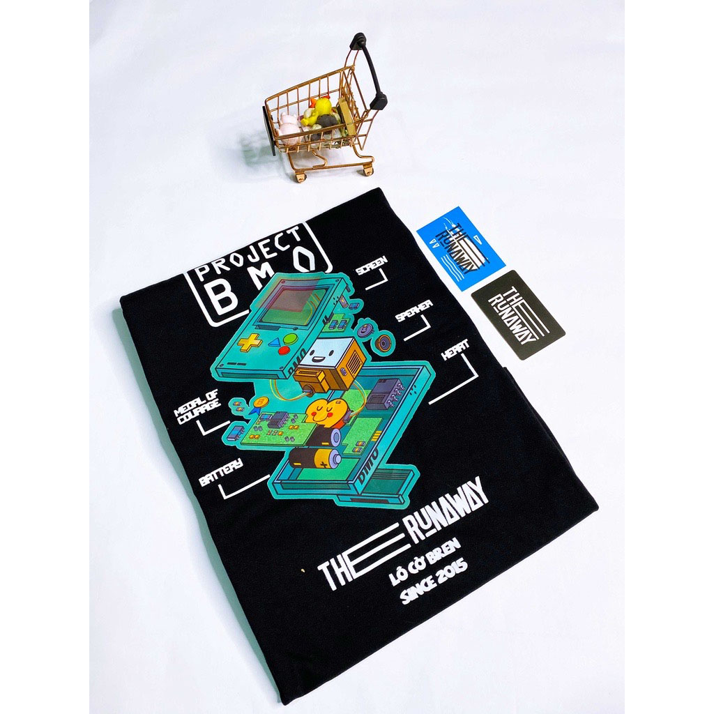 Áo phông Local Brand THERUNAWAY® Adventure Time: BMO Cotton 100% - Ảnh 3