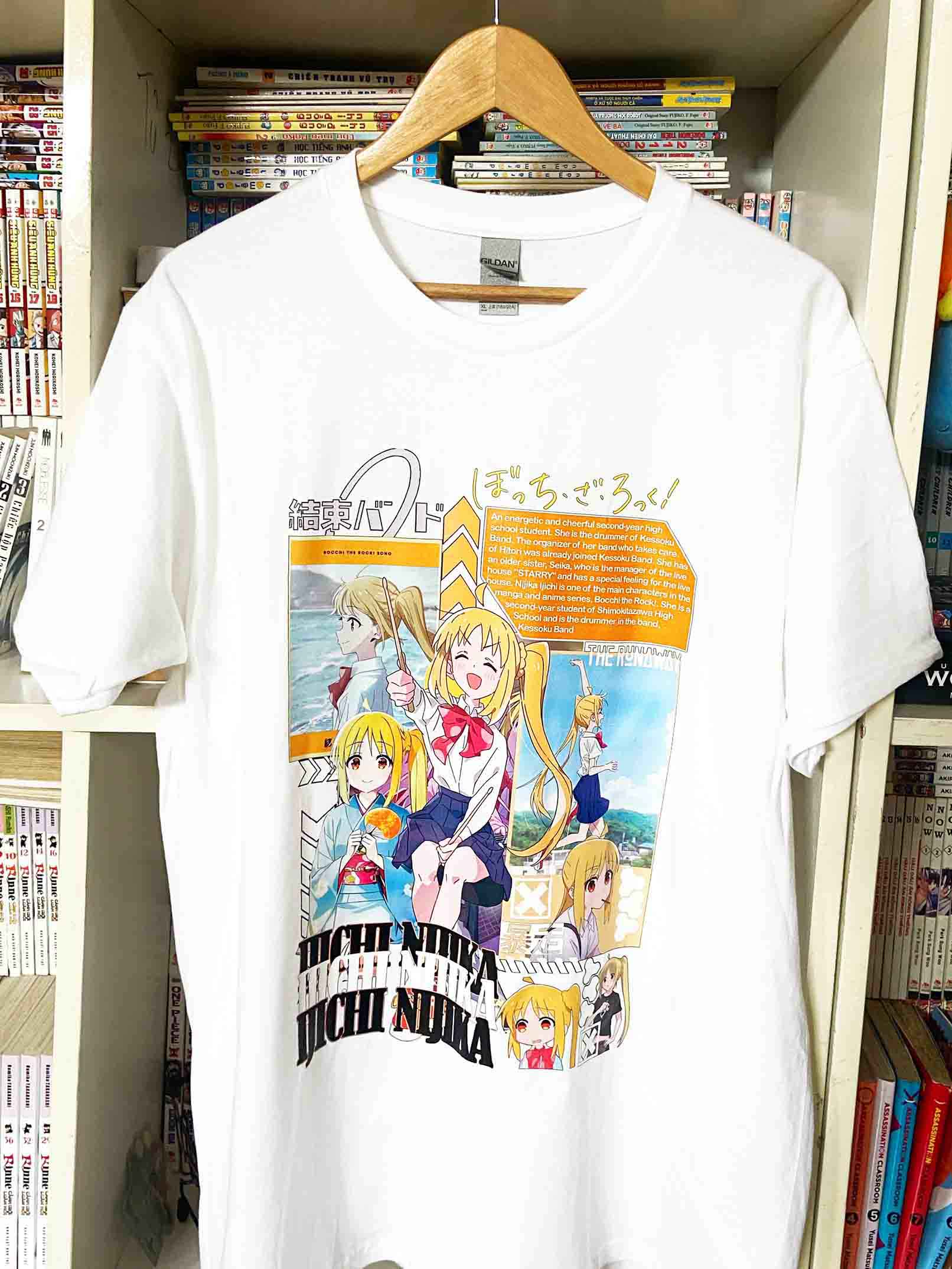 Áo phông Bocchi The Rock: Ichiji Nijika Maximum Cotton 100% Nam / Nữ by The Runaway - Ảnh 6