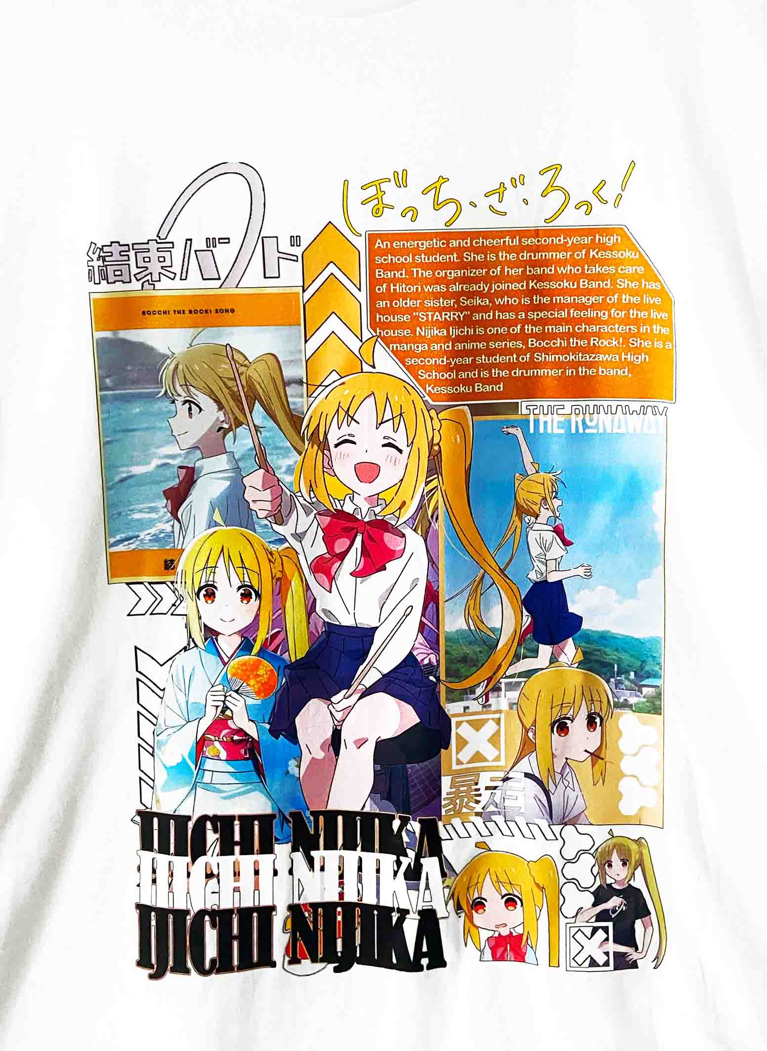 Áo phông Bocchi The Rock: Ichiji Nijika Maximum Cotton 100% Nam / Nữ by The Runaway - Ảnh 5