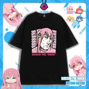 Áo phông Bocchi The Rock: Hitori Gotoh vải Cotton 100% cho Nam/ Nữ by The Runaway