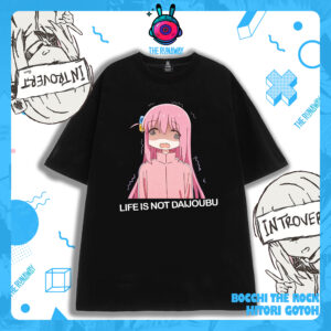 Áo phông Bocchi The Rock: Hitori Gotoh vải Cotton 100% cho Nam/ Nữ by The Runaway