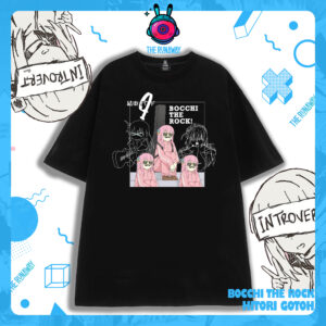 Áo phông Bocchi The Rock: Hitori Gotoh vải Cotton 100% cho Nam/ Nữ by The Runaway