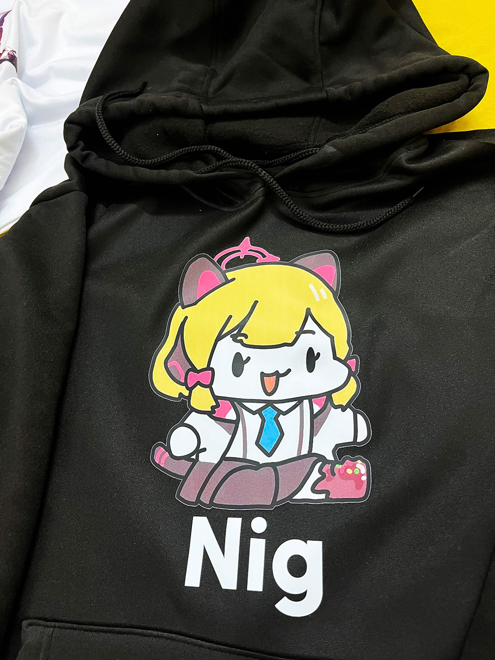Áo Hoodie meme Blue Archive : Nig & ga cotton 100% cho Nam / Nữ by The Runaway - Ảnh 4