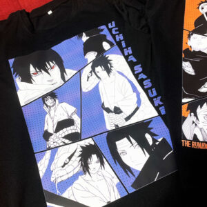 Áo phông Naruto: Uchiha Sasuke Collage 100% Cotton Nam / Nữ by The Runaway - Ảnh 8