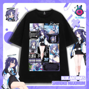Áo phông Blue Archive : Hayase Yuuka Maximum cotton 100% cho Nam / Nữ by The Runaway