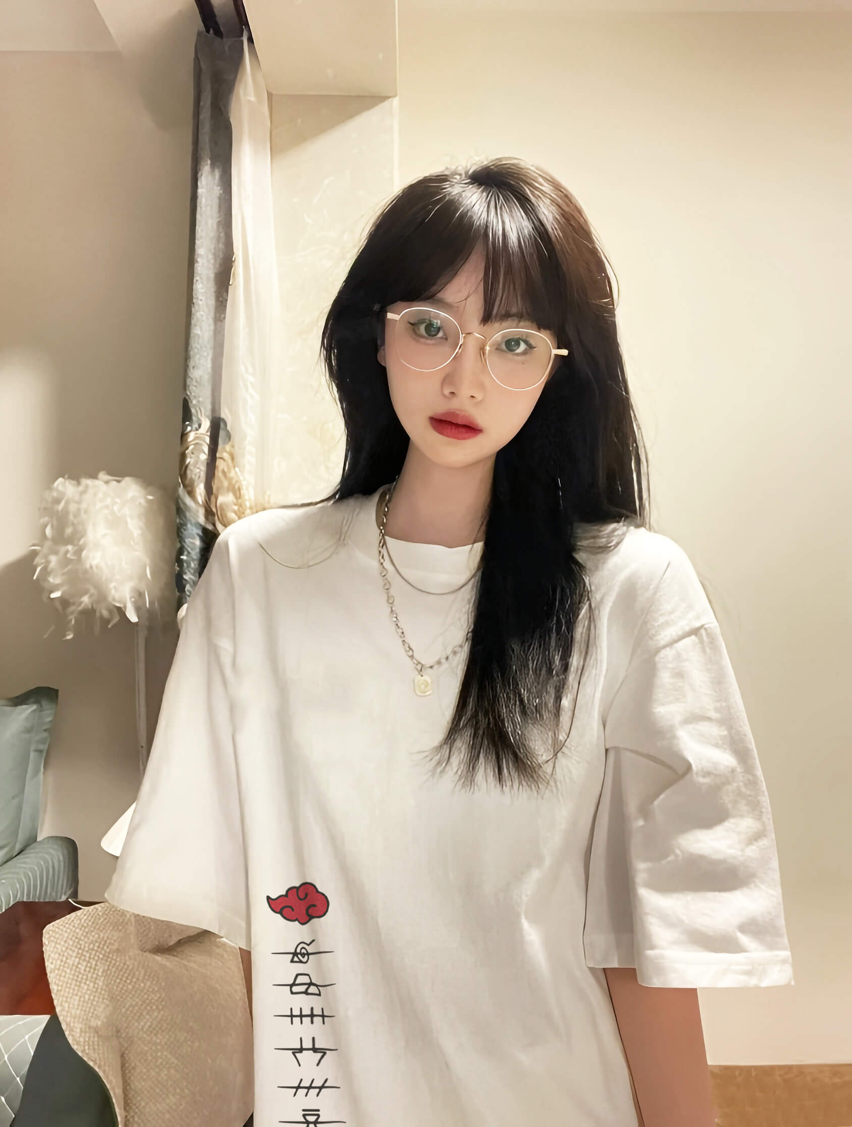 Áo phông Naruto: Akatsuki Cotton 100% form xuông cho Nam / Nữ by The Runaway - Ảnh 3