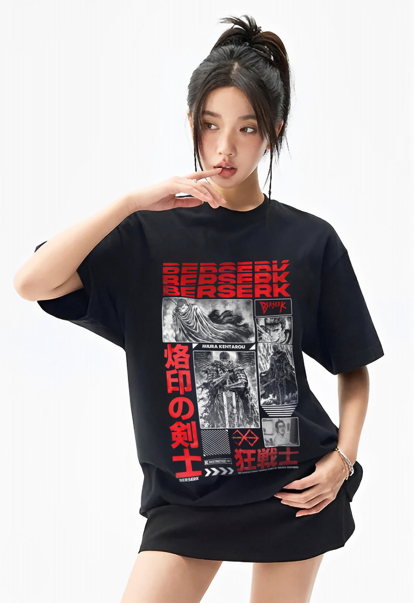 Áo phông Berserk: Guts Collection vải Cotton 100% cho Nam / Nữ form xuông by The Runaway - Ảnh 2