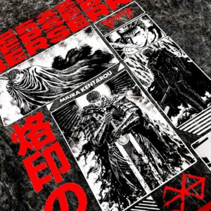 Áo phông Berserk: Guts Collection vải Cotton 100% cho Nam / Nữ form xuông by The Runaway - Ảnh 5