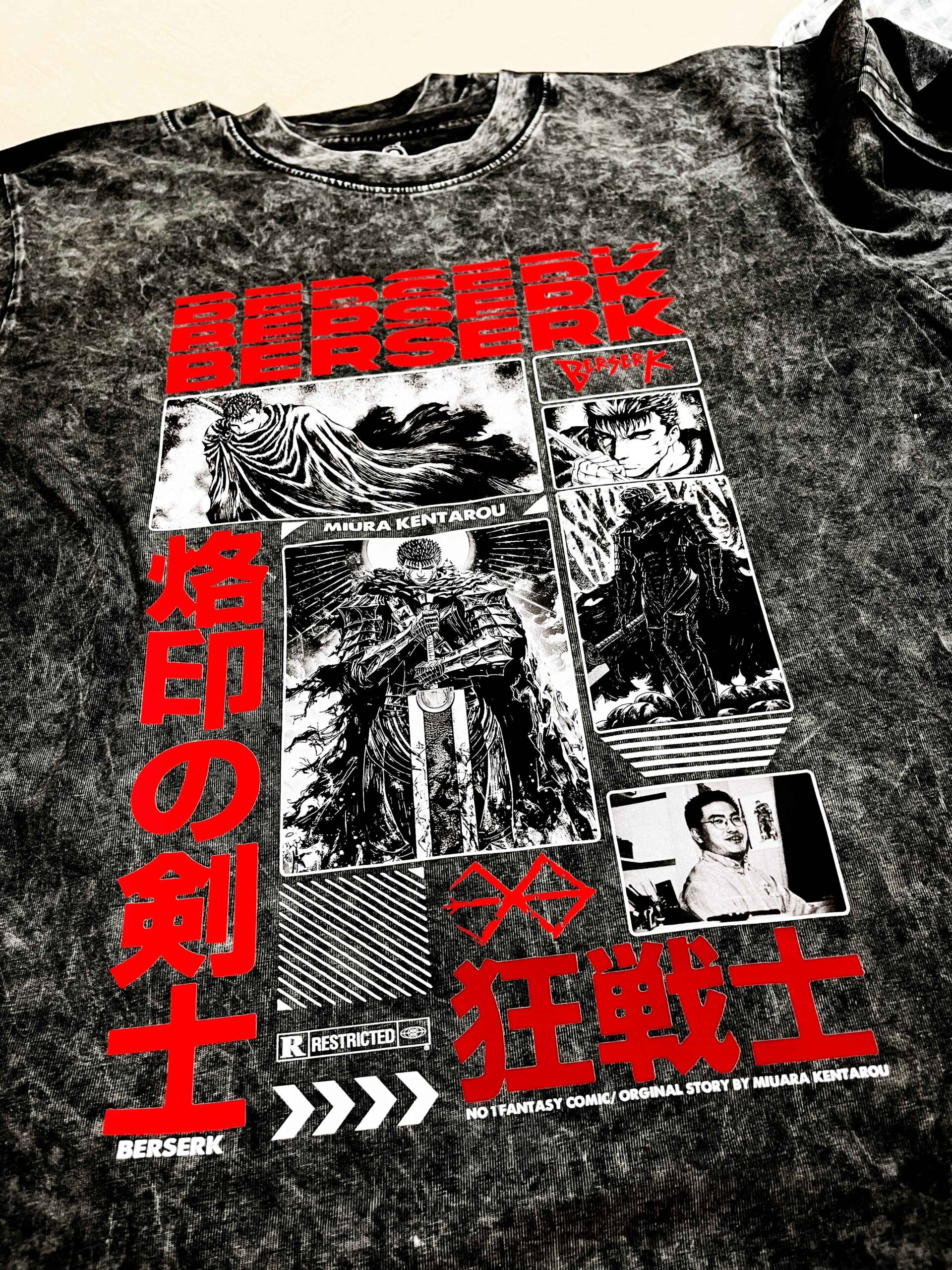 Áo phông Berserk: Guts Collection vải Cotton 100% cho Nam / Nữ form xuông by The Runaway - Ảnh 7