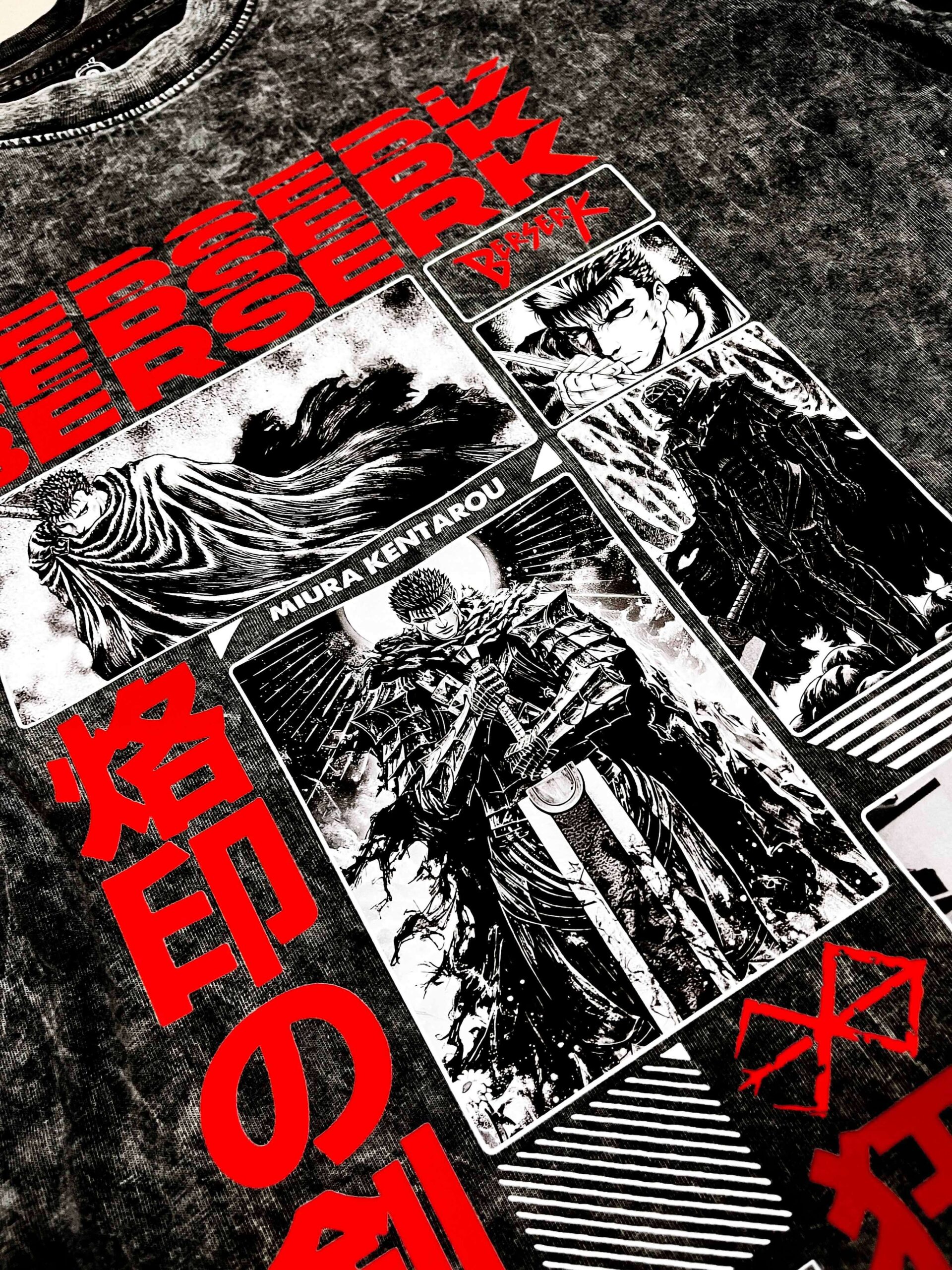 Áo phông Berserk: Guts Collection vải Cotton 100% cho Nam / Nữ form xuông by The Runaway - Ảnh 8