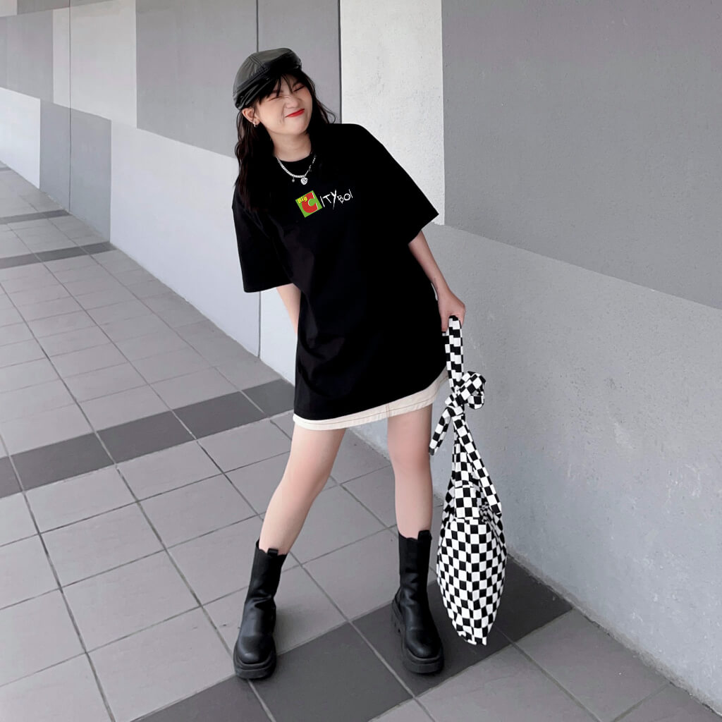 Áo phông Funny Logo: Big City Boy 100% Cotton cho nam / nữ by The Runaway - Ảnh 6