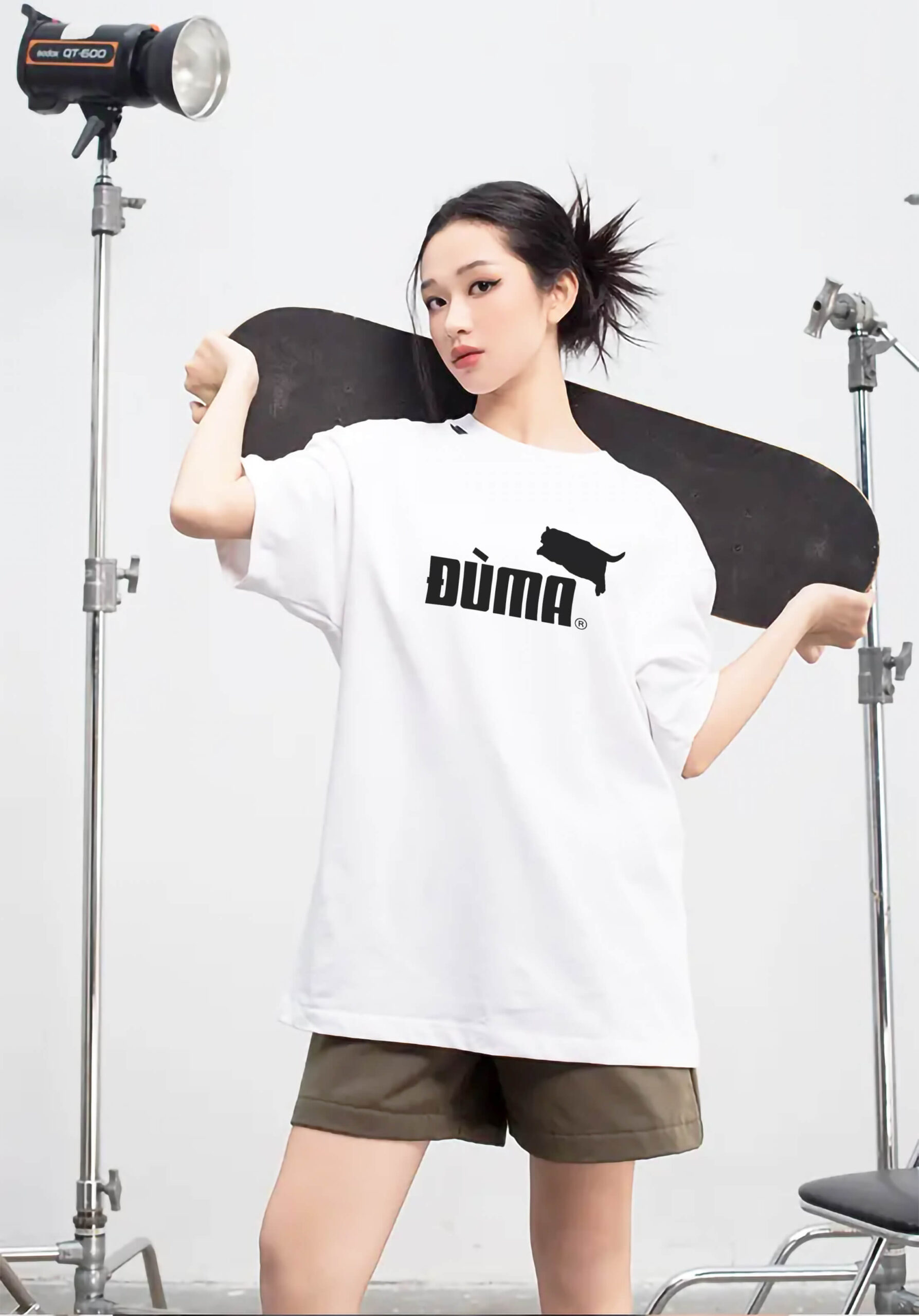 Áo phông Funny Logo: Duma Cotton 100% cho nam / nữ / unisex by The Runaway - Ảnh 3