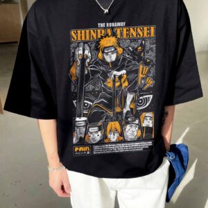 Áo phông Naruto: Pain Collection Cotton 100% cho Nam / Nữ form xuông by The Runaway