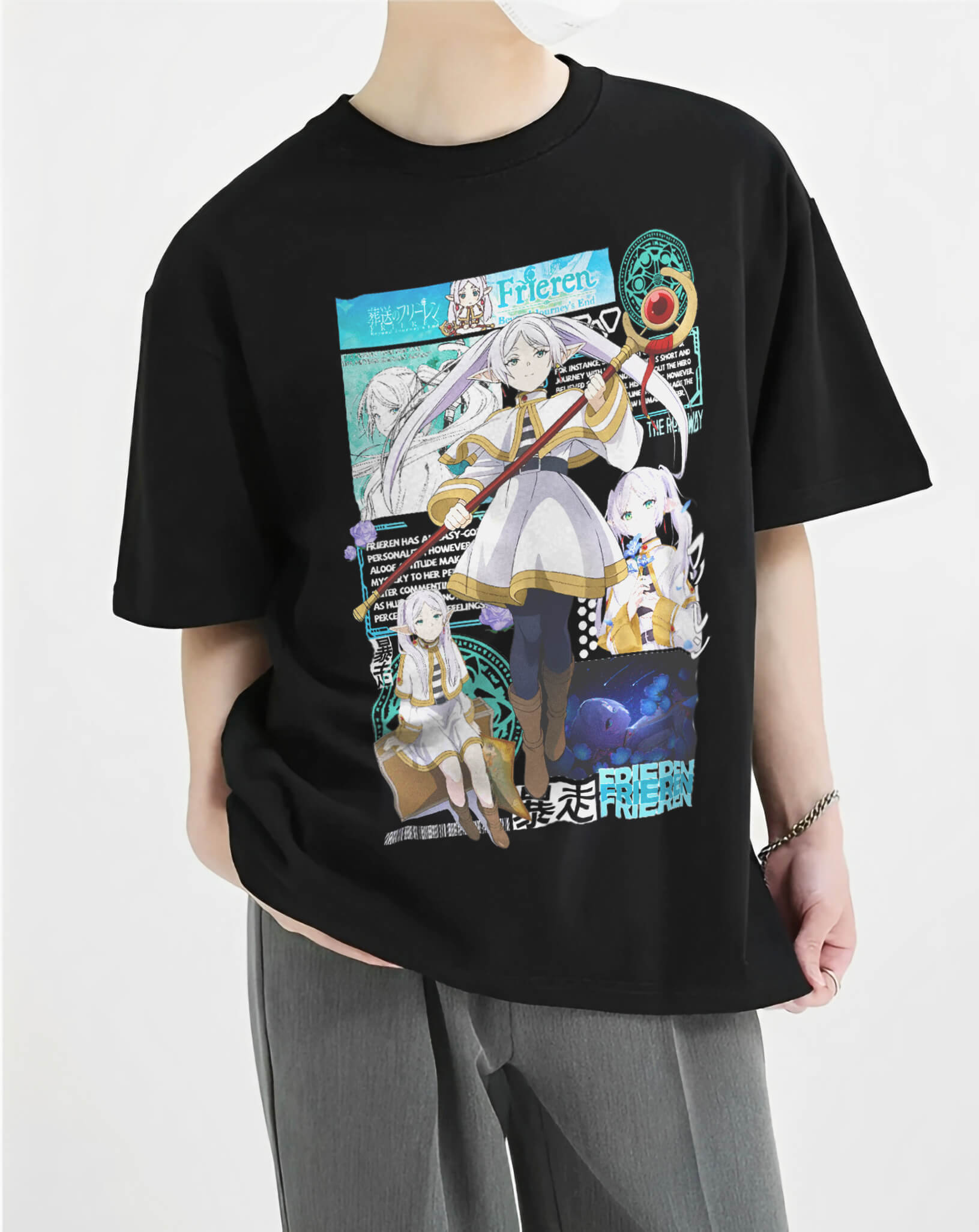 Áo phông Sousou No Frieren: Frieren Maximum 100% Cotton Nam / Nữ by The Runaway - Ảnh 6