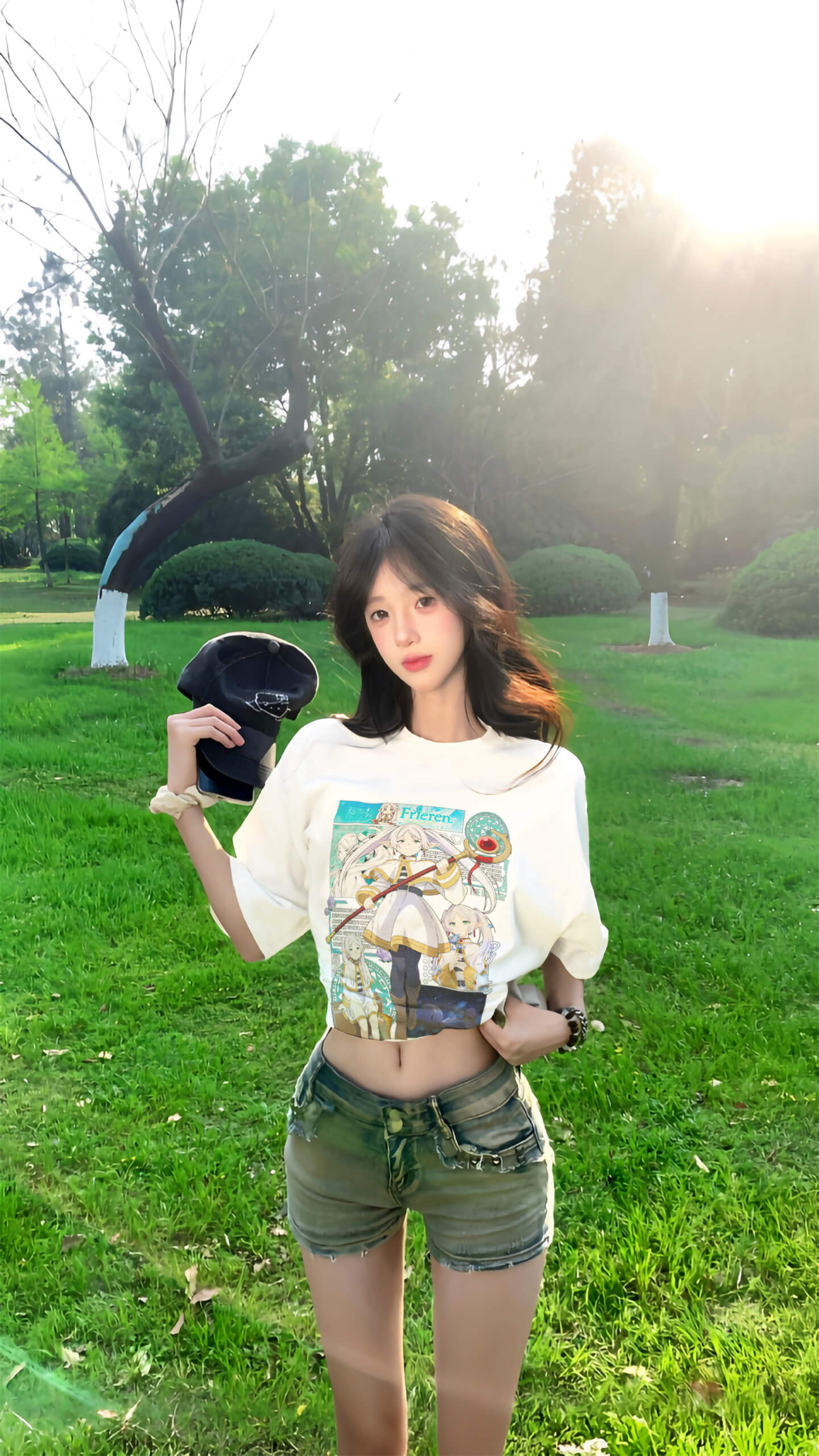 Áo phông Sousou No Frieren: Frieren Maximum 100% Cotton Nam / Nữ by The Runaway - Ảnh 4