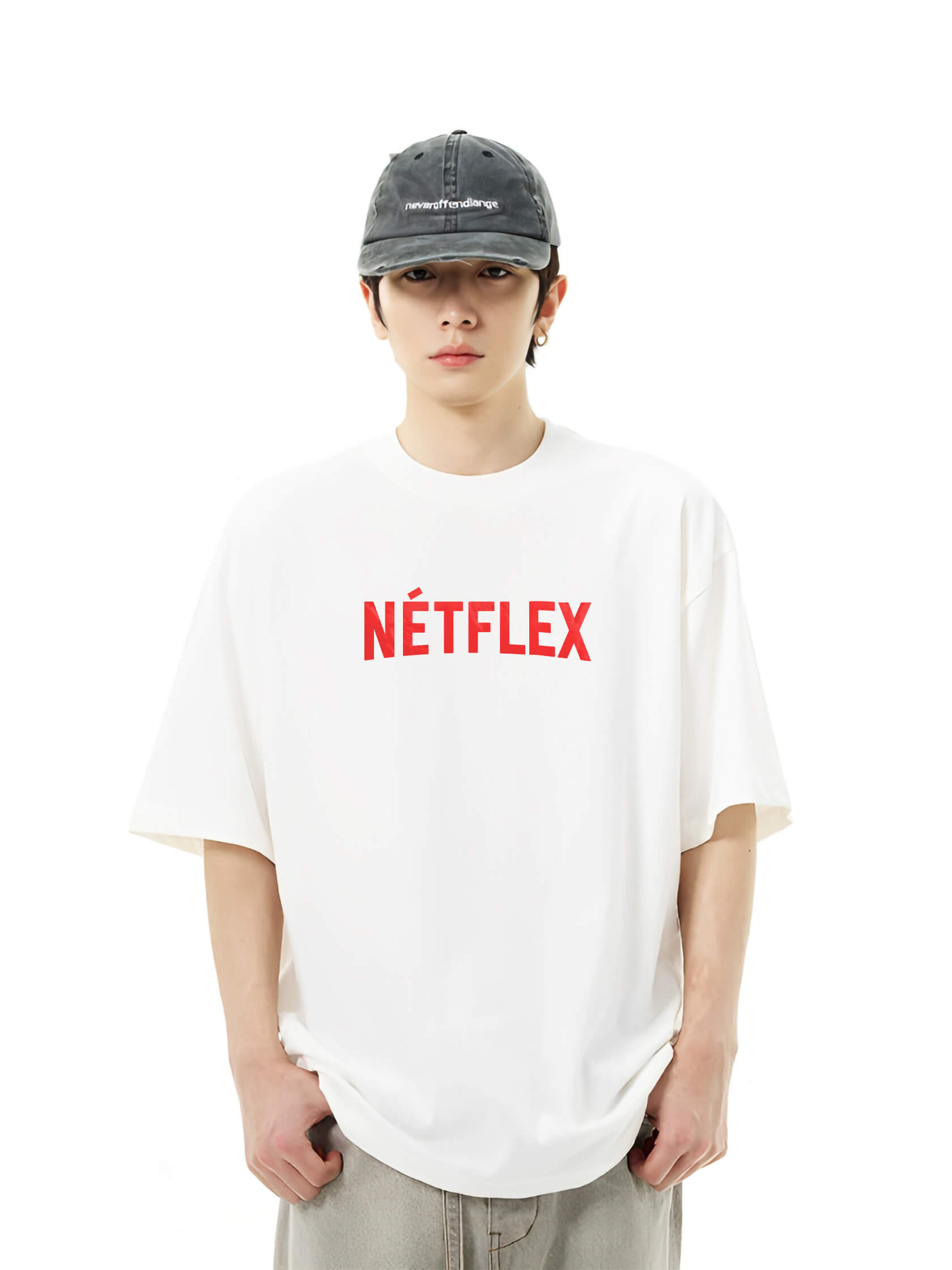 Áo phông Funny Logo: Netflex Cotton 100% cho nam / nữ / unisex by The Runaway - Ảnh 3