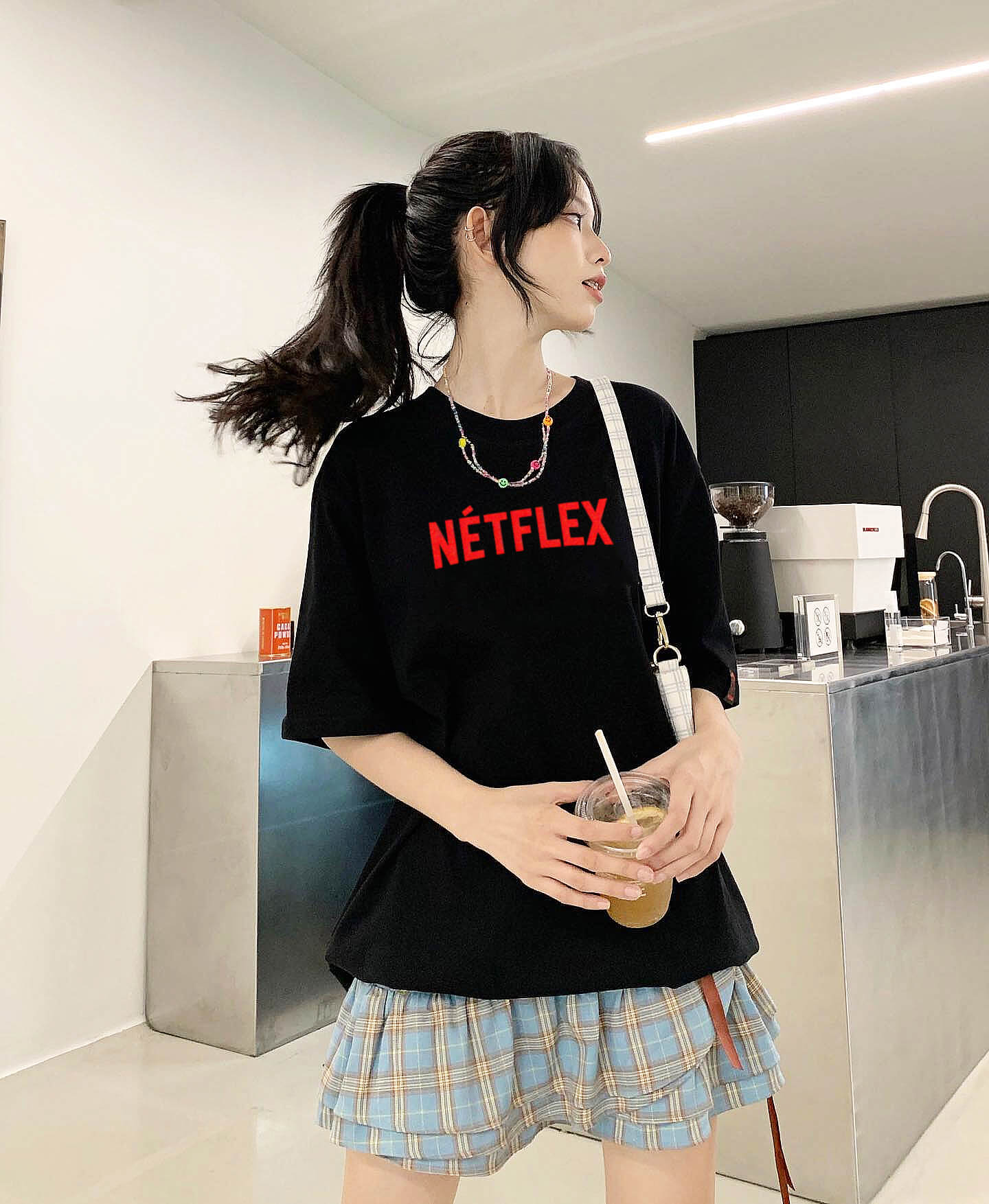 Áo phông Funny Logo: Netflex Cotton 100% cho nam / nữ / unisex by The Runaway - Ảnh 2