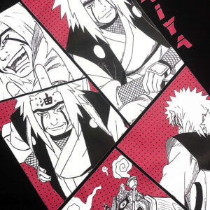 Áo phông Naruto: Jiraiya Collage 100% Cotton Nam / Nữ by The Runaway - Ảnh 9