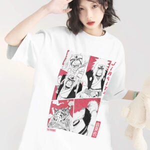 Áo phông Naruto: Jiraiya Collage 100% Cotton Nam / Nữ by The Runaway - Ảnh 4