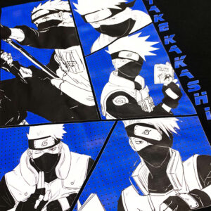 Áo phông Naruto: Kakashi Collage 100% Cotton Nam / Nữ by The Runaway - Ảnh 8