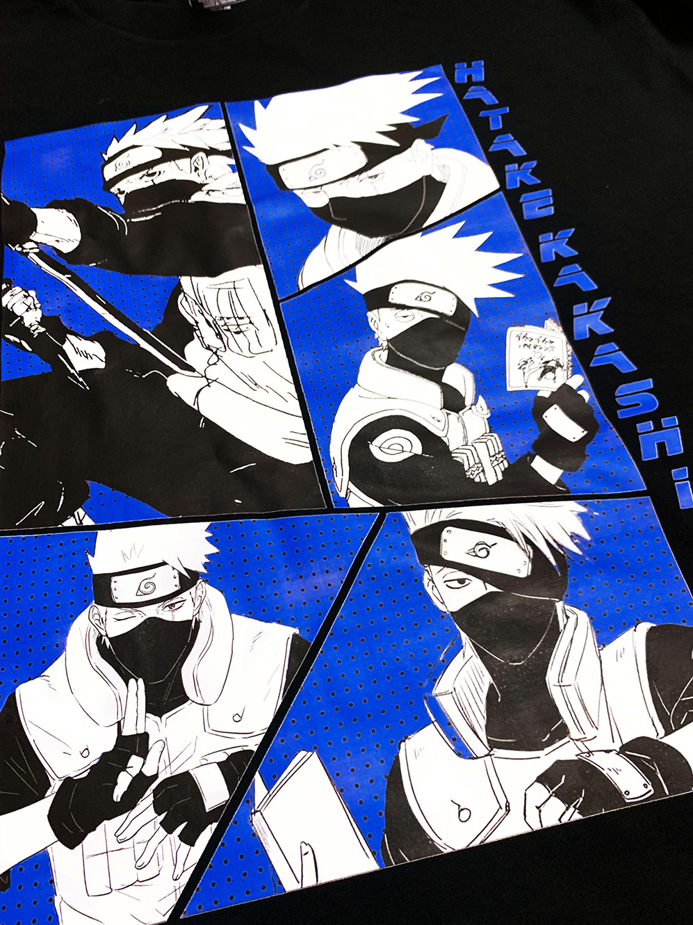 Áo phông Naruto: Kakashi Collage 100% Cotton Nam / Nữ by The Runaway - Ảnh 8