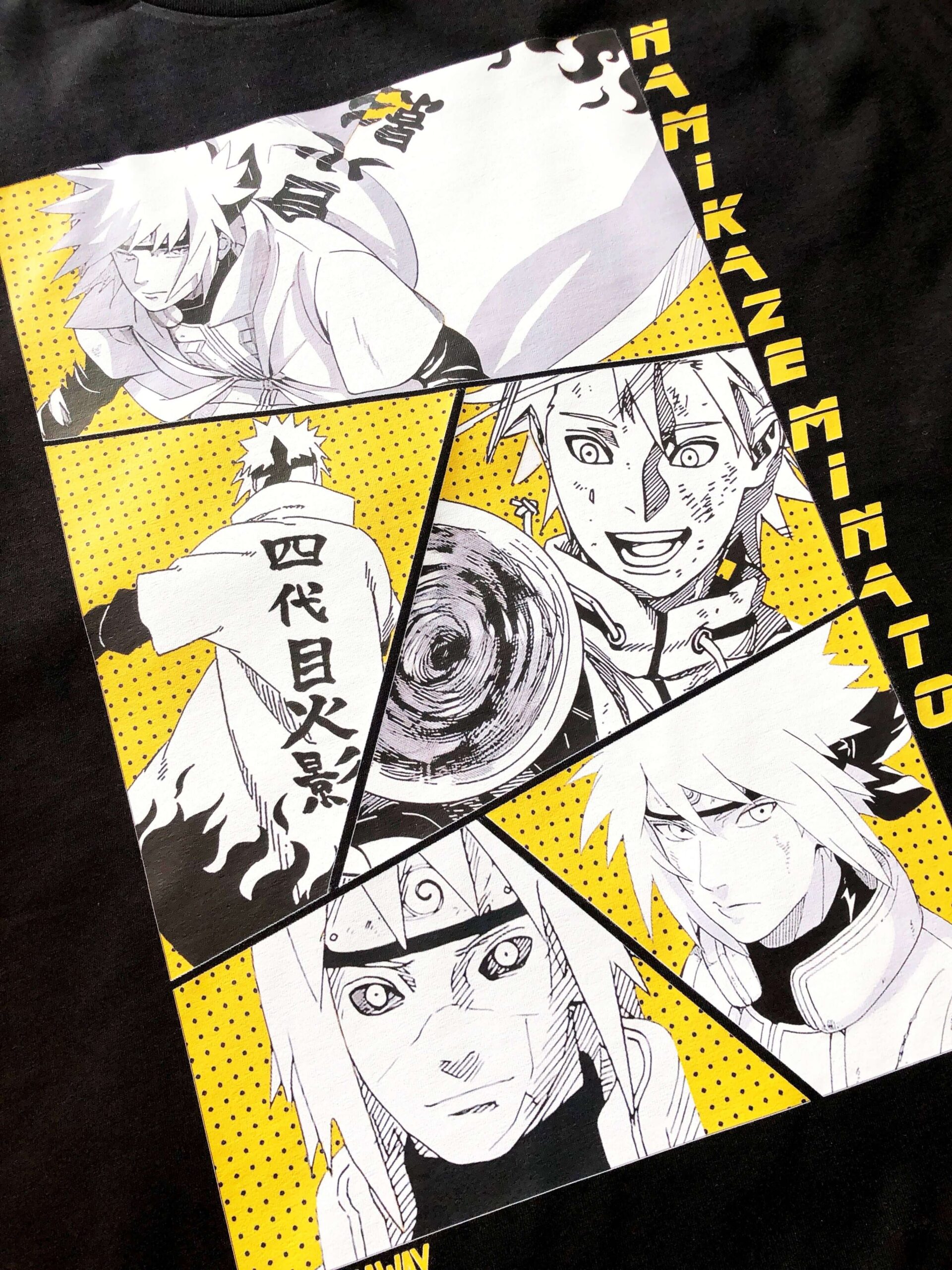 Áo phông Naruto:Minato Collage 100% Cotton Nam / Nữ by The Runaway - Ảnh 6