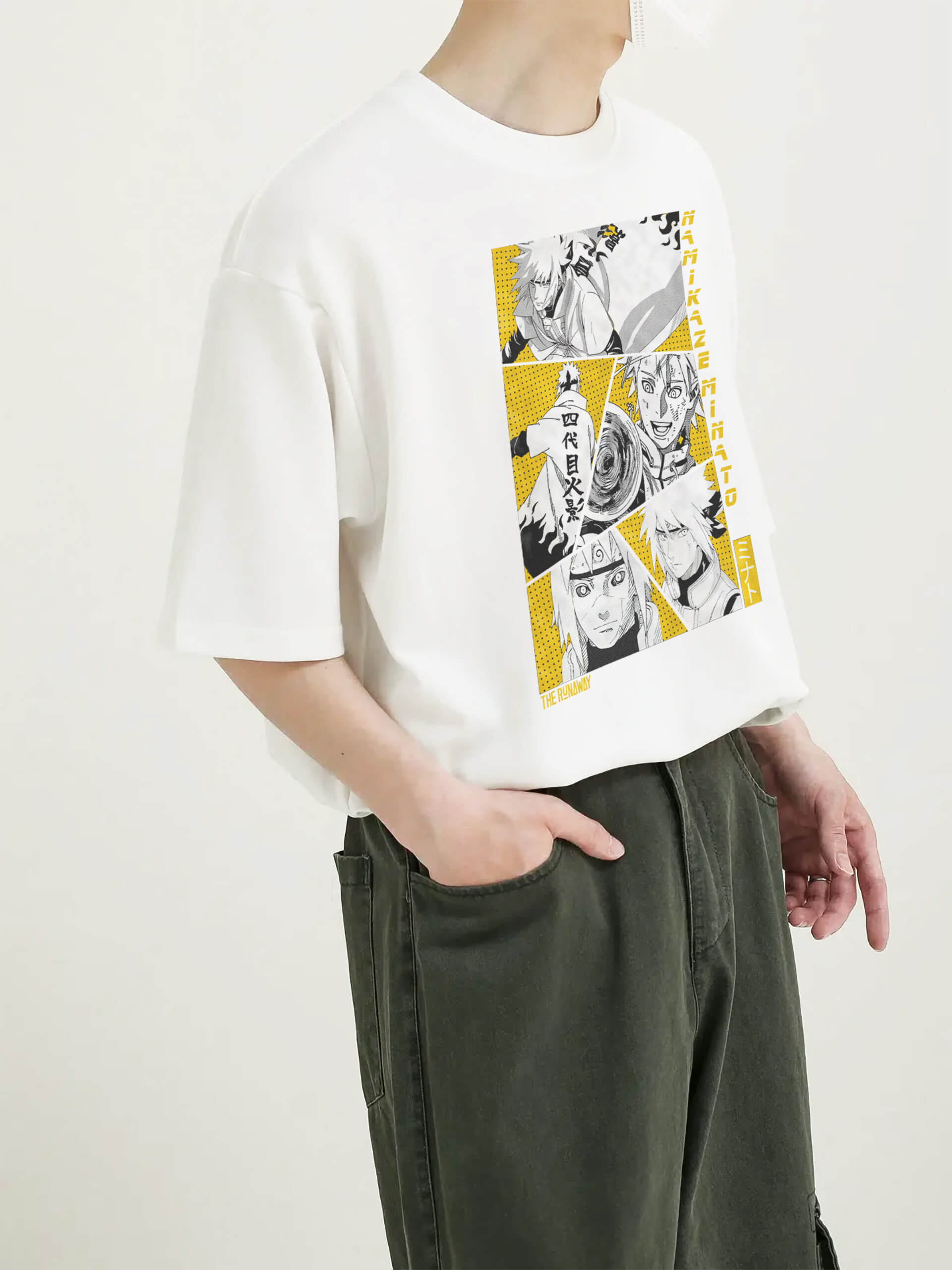 Áo phông Naruto:Minato Collage 100% Cotton Nam / Nữ by The Runaway - Ảnh 4