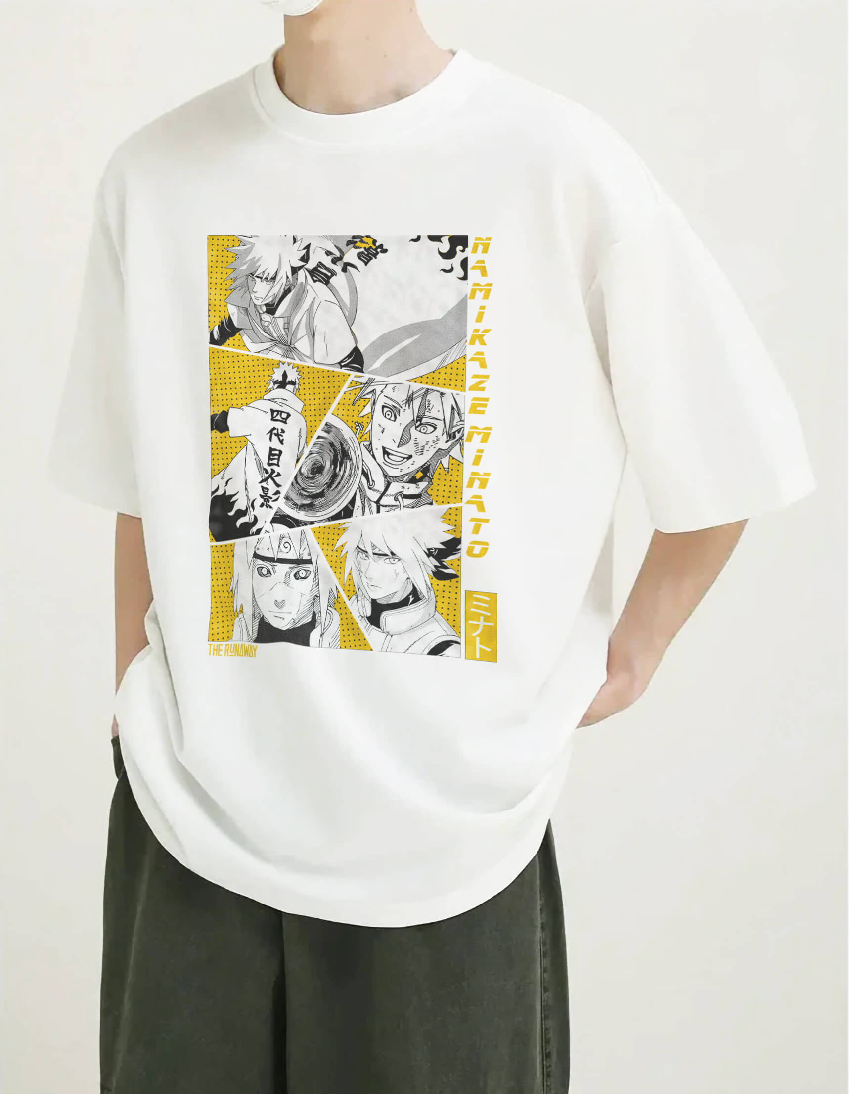 Áo phông Naruto:Minato Collage 100% Cotton Nam / Nữ by The Runaway - Ảnh 8