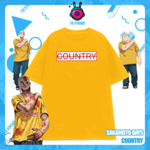 Áo phông Sakamoto Days : Country Cotton 100% Nam / Nữ form xuông by The Runaway